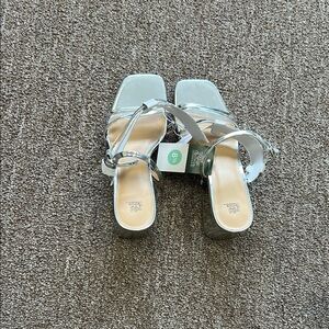 Wild Fable Silver Heels with Modern Design